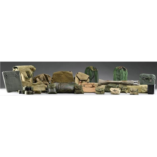 AN INTERESTING GROUP OF MOSTLY WWI & WWII WEB &