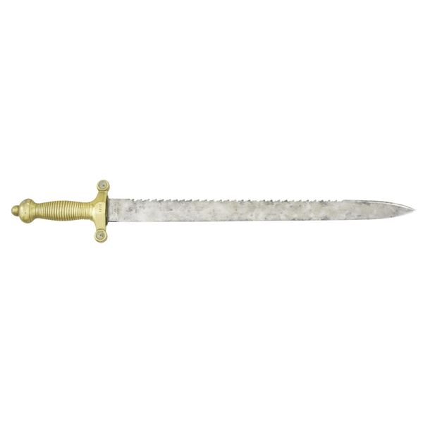 SWISS MODEL 1842 ENGINEER SAWBACK SHORT SWORD BY