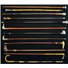 Image 1 : 4 GROUP OF TWELVE VINTAGE CANES AND WALKING