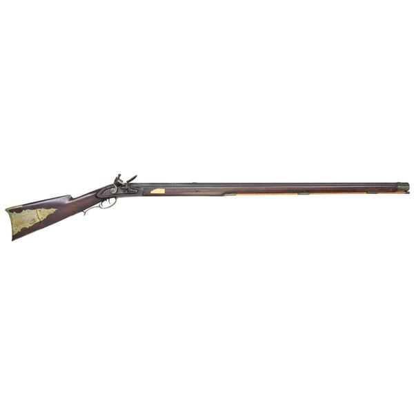 UNSIGNED FULL STOCK KENTUCKY RIFLE.