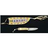 Image 1 : PLAINS INDIAN PETITE BEADED KNIFE SHEATH AND