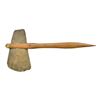 Image 2 : LARGE MISSISSIPPIAN STONE AX MOUNTED IN HAFT.