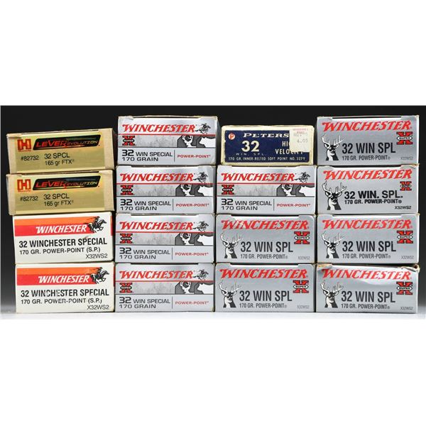 320 RDS. (16 BOXES) 32 WIN SPECIAL AMMO.