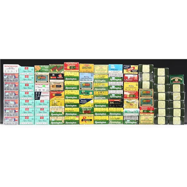 80+ BOXES OF MODERN & COLLECTIBLES 12 GA. AMMO.