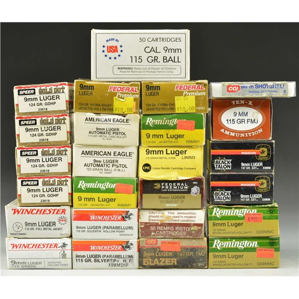 9mm LUGER AMMO; REGULAR & PREMIUM SPECIALTY.