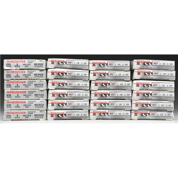 120 RDS. (24 BOXES) WIN. 410, 3" - 000 BUCK AMMO.