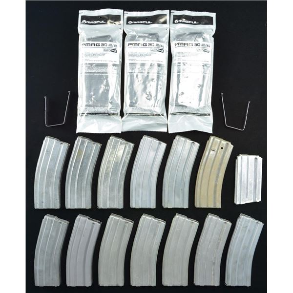 9 PRE BAN & 8 POST BAN AR 15 STYLE MAGAZINES.