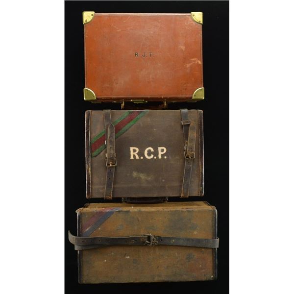 3 BRITISH TRUNK-TYPE CARTRIDGE MAGAZINES.