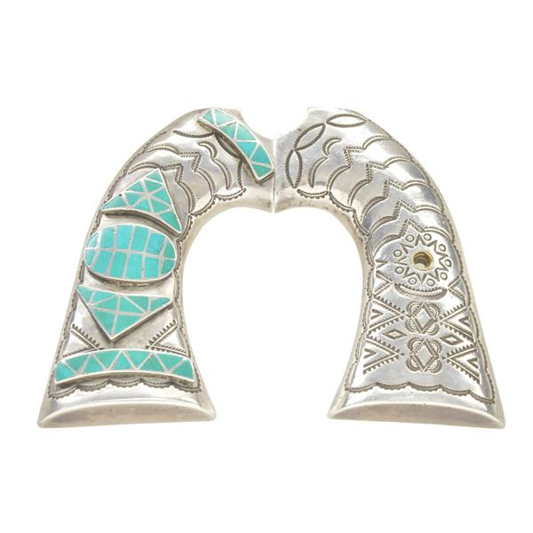 SILVER & TURQUOISE NATIVE AMERICAN SOUTHWEST STYLE