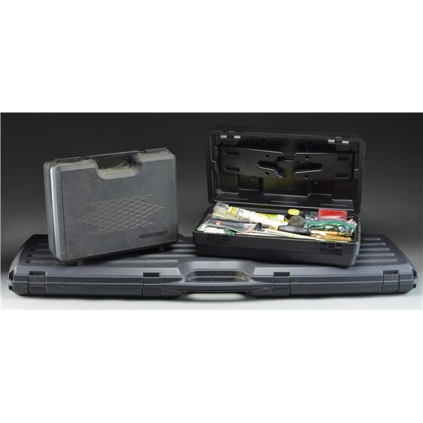 FIREARMS CLEANING SUPPLIES & CASES.