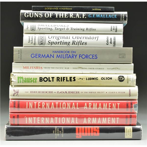 11 FIREARMS & MILITARY REFERENCE BOOKS.