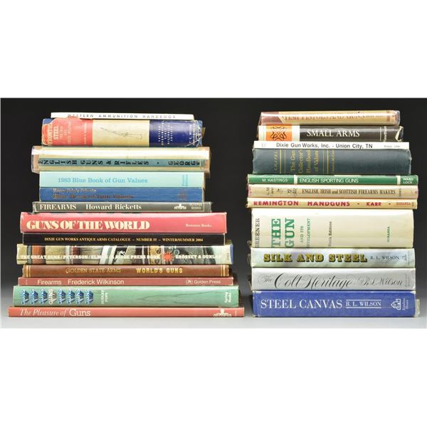 20+ BOOKS RELATING FIREARMS.