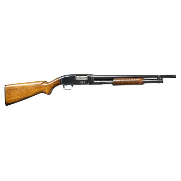 WINCHESTER U.S. MARKED MODEL 12 RIOT PUMP SHOTGUN.