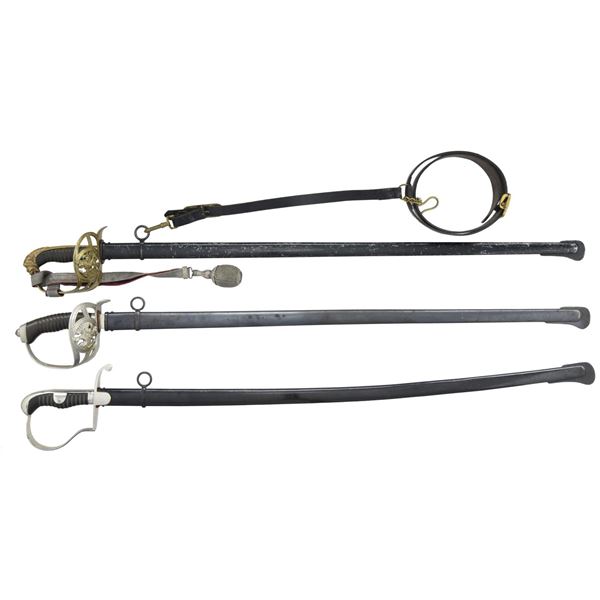 3 IMPERIAL GERMAN OFFICER’S SWORDS.