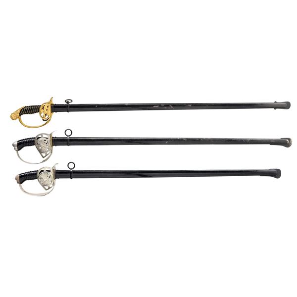 3 IMPERIAL GERMAN OFFICER'S SWORDS.