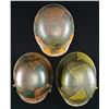 Image 5 : 3 WWI GERMAN M1916/17 CAMOUFLAGE HELMETS.