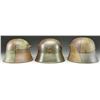 Image 3 : 3 WWI GERMAN M1916/17 CAMOUFLAGE HELMETS.