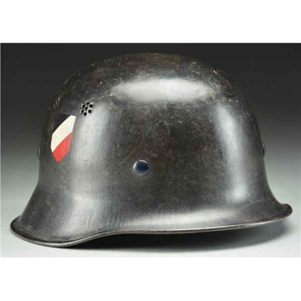 WWII GERMAN CIVIC MODEL CURVED DIP HELMET FOR THE