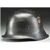 Image 2 : WWII GERMAN CIVIC MODEL CURVED DIP HELMET FOR THE