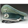Image 2 : WWII GERMAN ARMY VISOR CAP FOR A MEDICAL OFFICER.