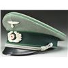 Image 2 : WWII GERMAN ARMY VISOR CAP FOR A JAGER OFFICER.