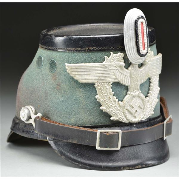 WWII GERMAN SCHUTZPOLIZEI SHAKO.