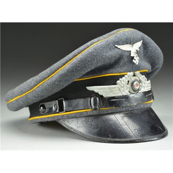 WWII GERMAN LUFTWAFFE FLIGHT NCO VISOR CAP.