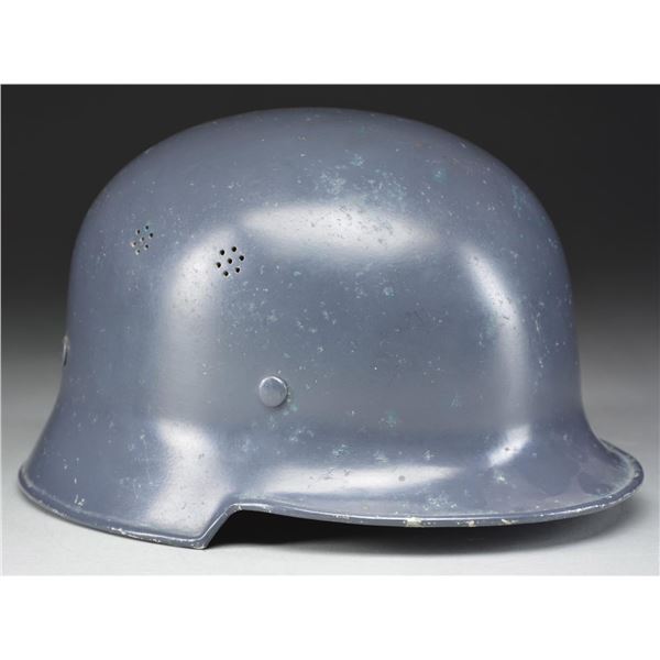 WWII GERMAN CIVIC MODEL SQUARED DIP HELMET FOR THE