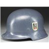 Image 2 : WWII GERMAN CIVIC MODEL SQUARED DIP HELMET FOR THE