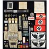 Image 1 : WWII GERMAN INSIGNIA, EQUIPMENT, BADGES, AWARDS &