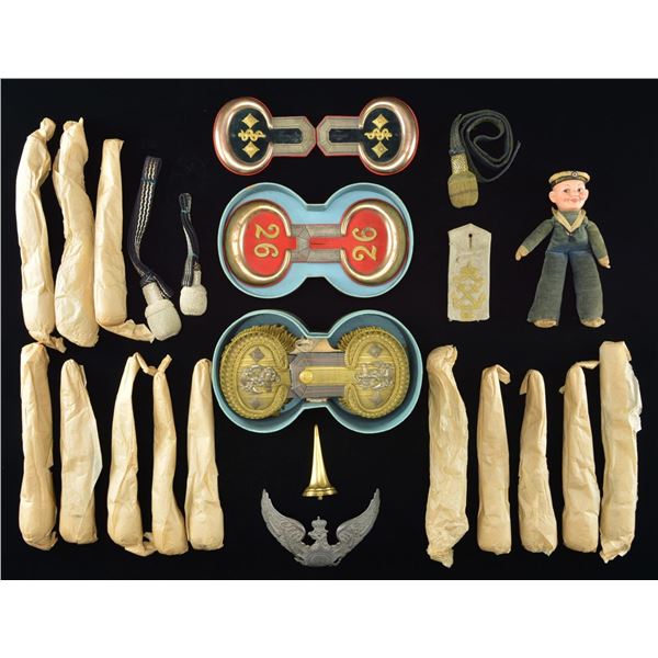 WWI & WWII GERMAN EPAULETTES, SWORD KNOTS & MORE.