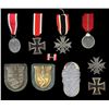 Image 1 : WWII GERMAN MEDALS & SLEEVE SHIELDS.