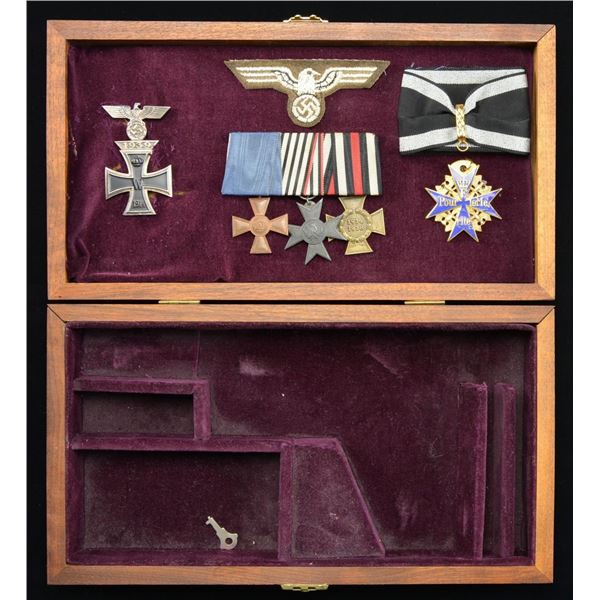 WWI GERMAN 3 AWARD MEDAL BAR WITH ASSOCIATED