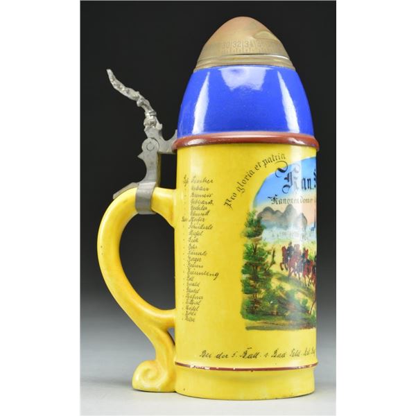 IMPERIAL GERMAN REGIMENTAL STEIN FOR THE 14th