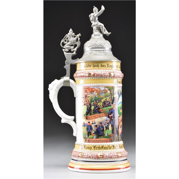 IMPERIAL GERMAN REGIMENTAL STEIN FOR THE 4th GUARD