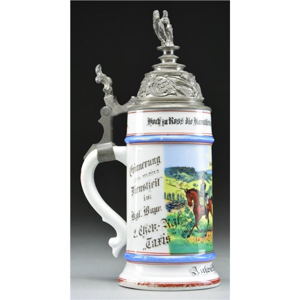 IMPERIAL GERMAN REGIMENTAL STEIN FOR THE 2nd