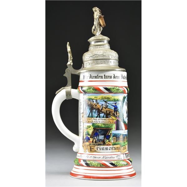 IMPERIAL GERMAN REGIMENTAL STEIN FOR THE 11TH