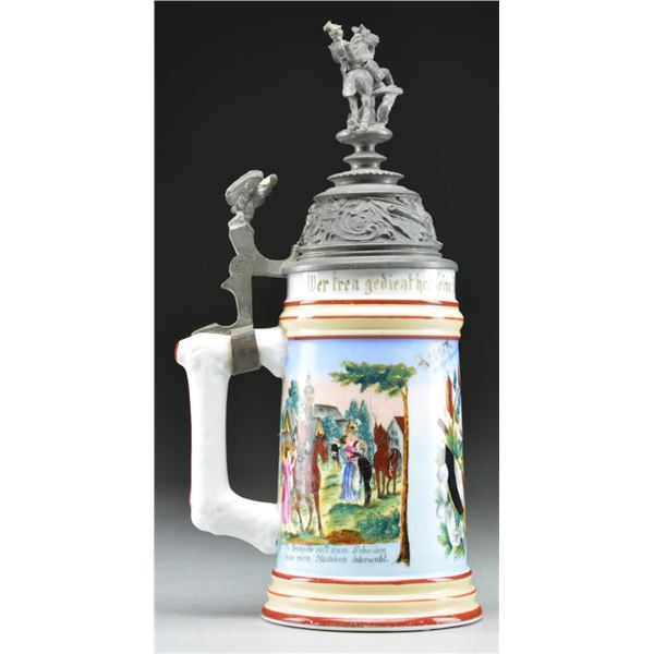 IMPERIAL GERMAN REGIMENTAL STEIN FOR THE 14TH