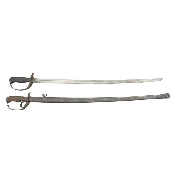 2 JAPANESE TYPE 32 CAVALRY TROOPER SABERS.