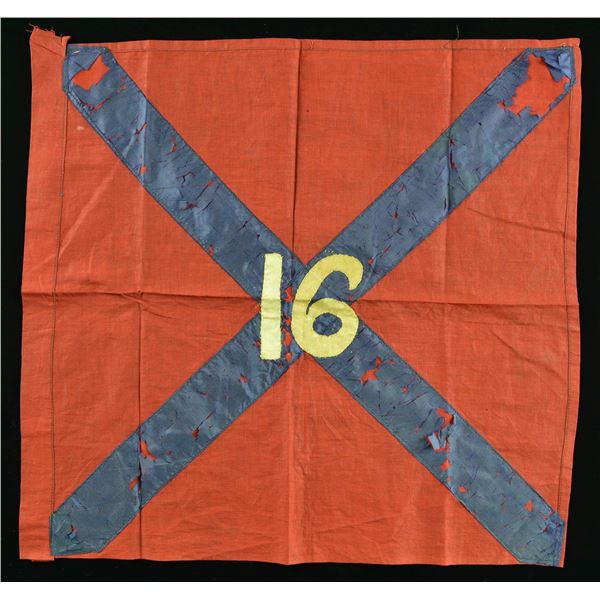 WW 1 ERA ARMY SIGNAL FLAG, 16TH REGIMENT, 1ST