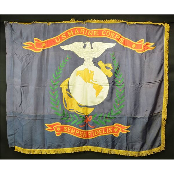 RARE PRE-1939 BLUE US MARINE CORPS FLAG.