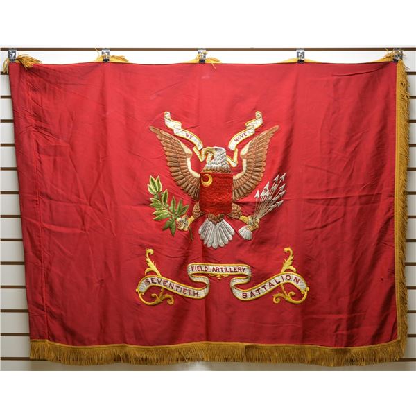 WW II 70TH FIELD ARTILLERY BATTALION FLAG.