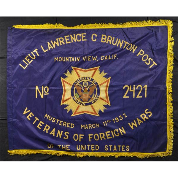 “LAWRENCE BRUNTON” AMERICAN LEGION POST FLAG.