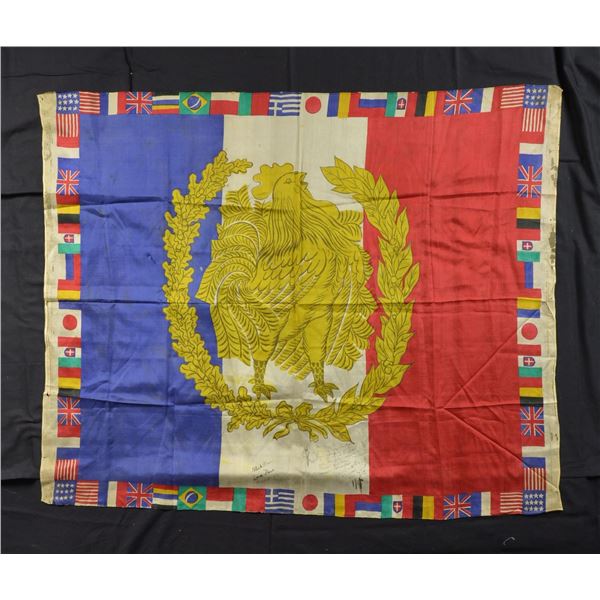 AMERICAN INDIAN PRESENTATION FRENCH FLAG WITH