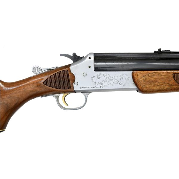 SAVAGE MODEL 24E-DL O/U COMBINATION GUN.