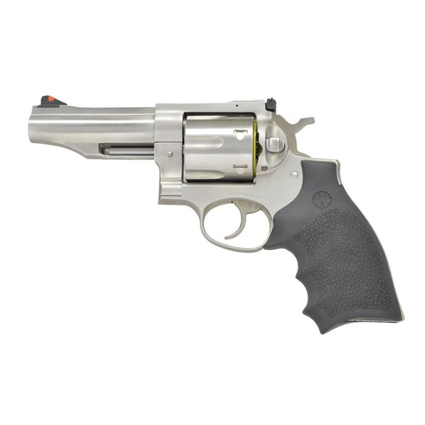 RUGER STAINLESS 45 COLT REDHAWK REVOLVER.
