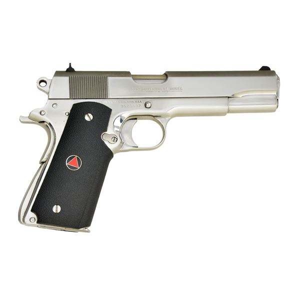 COLT GLOSS STAINLESS DELTA ELITE SEMI-AUTO PISTOL.