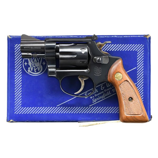 SMITH & WESSON MODEL 34-1 REVOLVER WITH BOX.