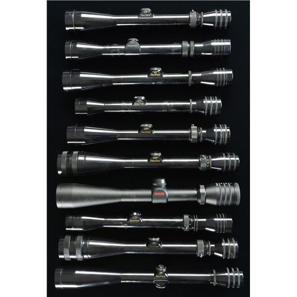 10 REDFIELD RIFLE SCOPES.