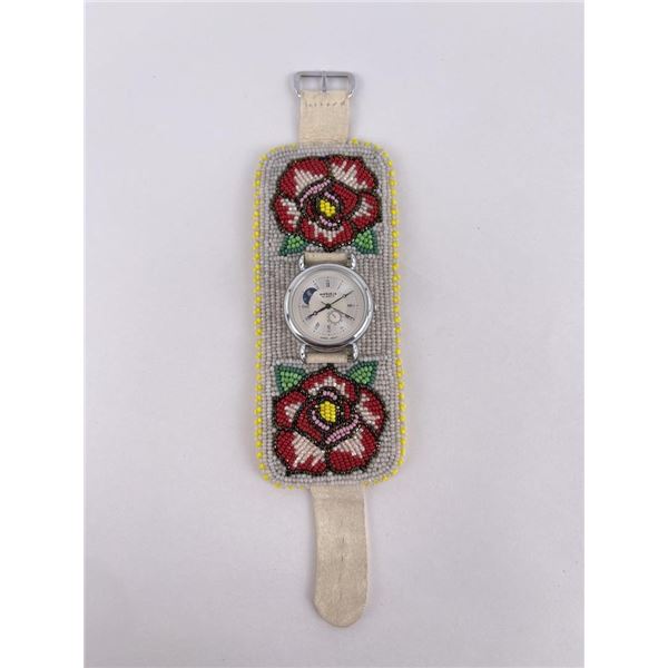 Montana Native American Indian Beaded Watch Band